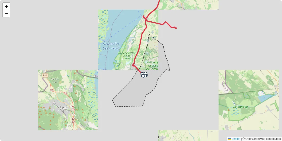 Nahverkehrsnetz in apetlon, Österreich - Buslinien, Haltestellen und Verbindungen auf der Karte
