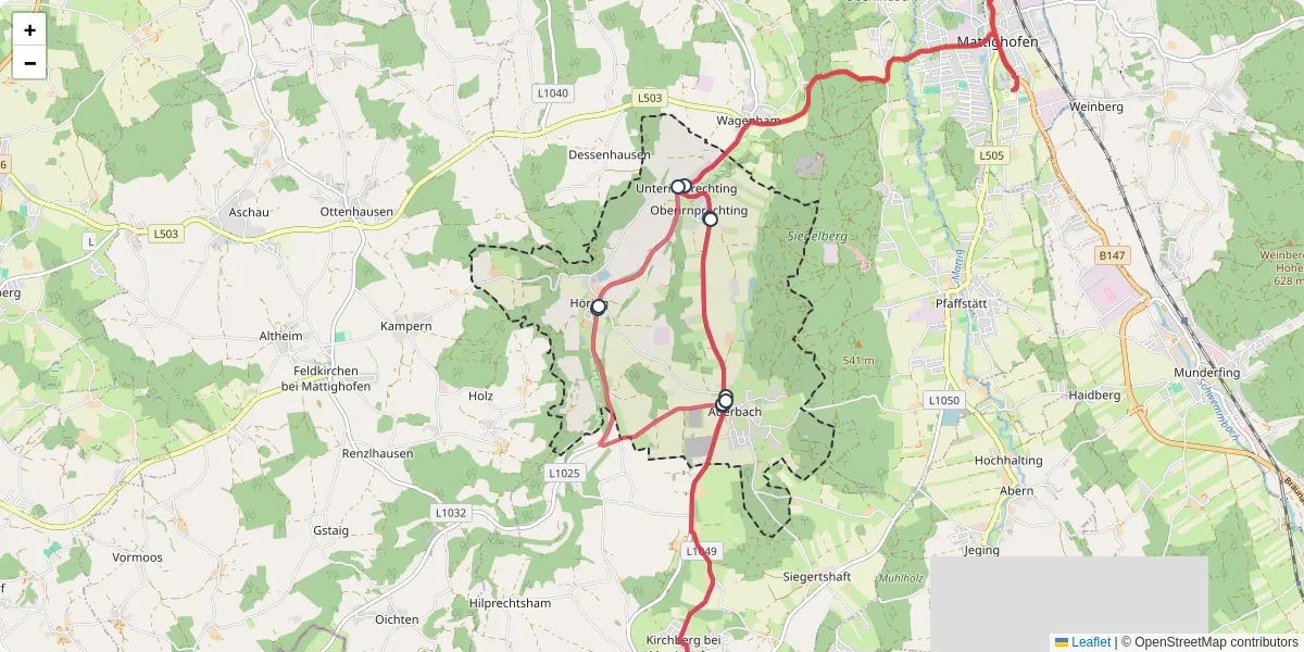 Nahverkehrsnetz in auerbach, Österreich - Buslinien, Haltestellen und Verbindungen auf der Karte
