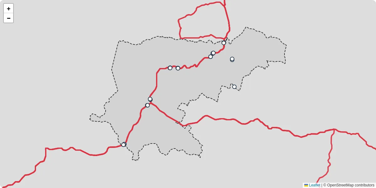 Nahverkehrsnetz in bad-gropertholz, Österreich - Buslinien, Haltestellen und Verbindungen auf der Karte