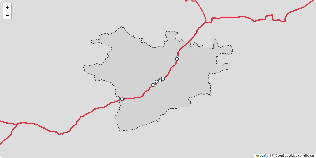Nahverkehrsnetz in bischofstetten, Österreich - Buslinien, Haltestellen und Verbindungen auf der Karte
