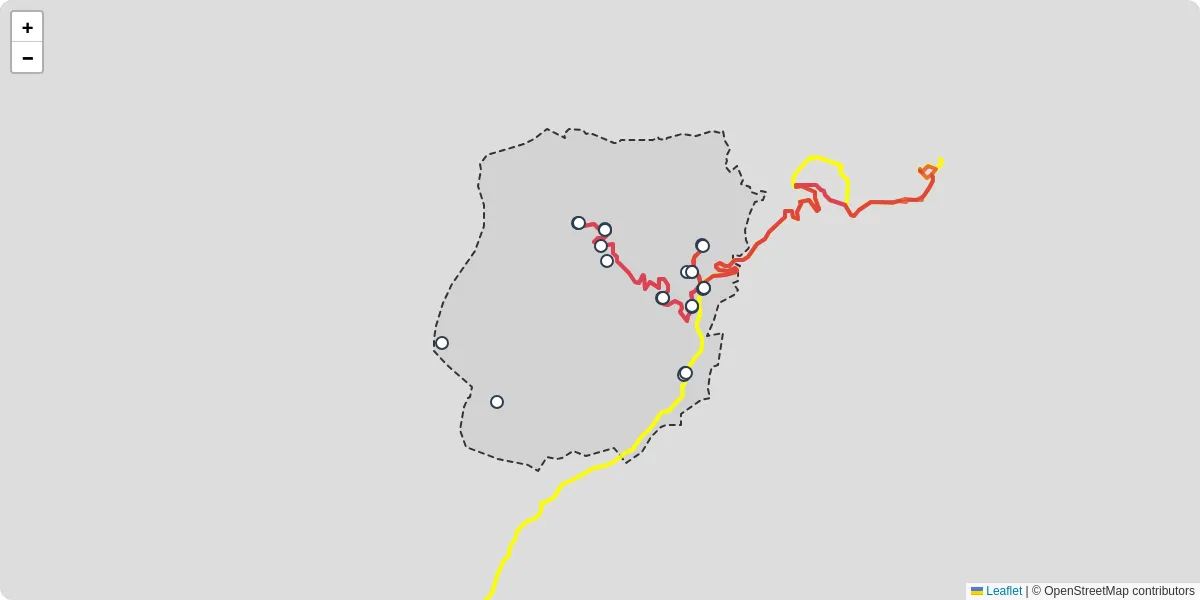 Nahverkehrsnetz in burserberg, Österreich - Buslinien, Haltestellen und Verbindungen auf der Karte
