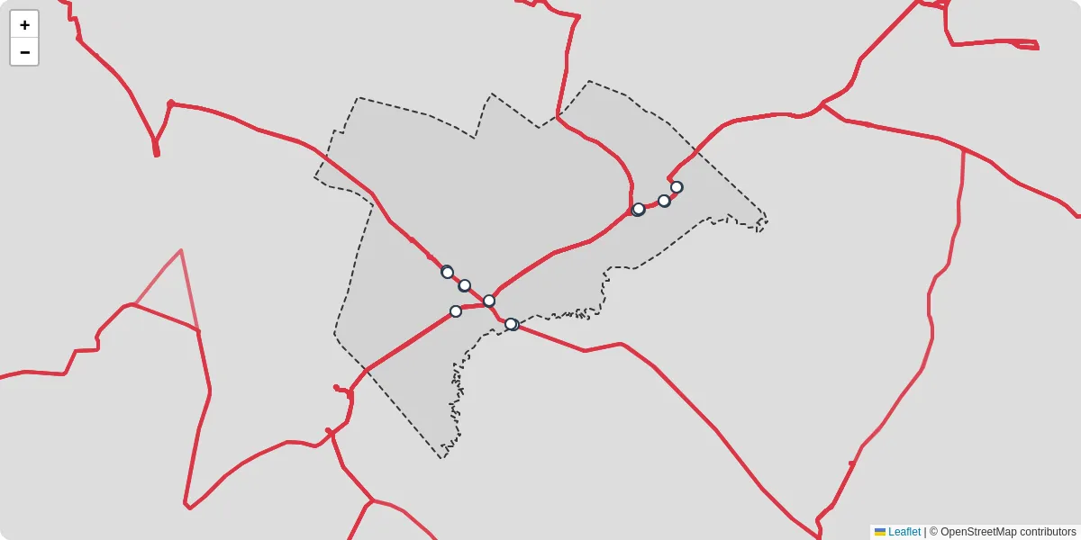 Nahverkehrsnetz in ebergassing, Österreich - Buslinien, Haltestellen und Verbindungen auf der Karte