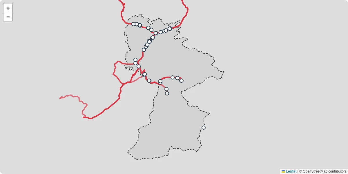 Nahverkehrsnetz in gaming, Österreich - Buslinien, Haltestellen und Verbindungen auf der Karte