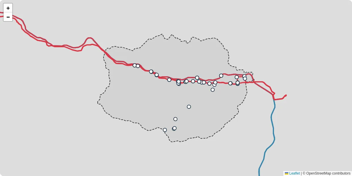 Nahverkehrsnetz in leogang, Österreich - Buslinien, Haltestellen und Verbindungen auf der Karte