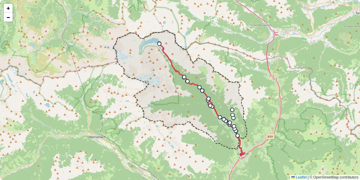 Nahverkehrsnetz in malta, Österreich - Buslinien, Haltestellen und Verbindungen auf der Karte